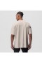 Aerosilver® Oversized Tee Beige "box Logo" | Men ASRV Short Sleeves