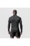 Core Fitted Quarter Zip Black | Men ASRV Long Sleeves