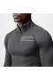 Core Fitted Quarter Zip Space Grey | Men ASRV Long Sleeves