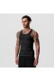 Creora® Tech Ribbed Tank Black | Men ASRV Tanks