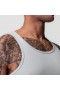 Creora® Tech Ribbed Tank Light Grey | Men ASRV Tanks
