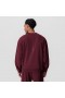 Herringbone Terry Crewneck Crimson | Men ASRV Hoodies & Sweatshirts