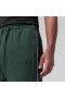 Herringbone Terry Snap Button Sweats Forest Green | Men ASRV Joggers & Pants