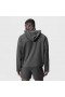 Micro-Terry Raw Hem Hoodie Space Grey | Men ASRV Hoodies & Sweatshirts