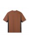 Supima® Mesh Panel Oversized Tee Rust | Men ASRV Short Sleeves
