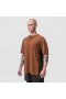 Supima® Mesh Panel Oversized Tee Rust | Men ASRV Short Sleeves