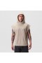 Tech Essential™ Cutoff Hoodie Faded Beige | Men ASRV Hoodies & Sweatshirts
