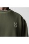 Tech Essential™ Distressed Crewneck Faded Olive | Men ASRV Hoodies & Sweatshirts