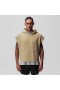 Tech Essential™ Raw Hem Cutoff Hoodie Khaki | Men ASRV Hoodies & Sweatshirts
