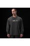 Tech Essential™ Relaxed Long Sleeve Space Grey "brush Stroke" | Men ASRV Long Sleeves