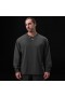 Tech Essential™ Relaxed Long Sleeve Space Grey/white "otwr" | Men ASRV Long Sleeves