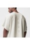 Waffle Knit Oversized Tee Cream | Men ASRV Short Sleeves