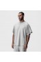 Waffle Knit Oversized Tee Heather Grey | Men ASRV Short Sleeves