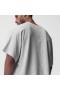 Waffle Knit Oversized Tee Heather Grey | Men ASRV Short Sleeves