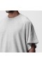 Waffle Knit Oversized Tee Heather Grey | Men ASRV Short Sleeves