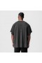 Waffle Knit Oversized Tee Space Grey | Men ASRV Short Sleeves
