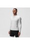 Warpflexx™ Compression Mock Neck Long Sleeve White "space Bracket" | Men ASRV Long Sleeves