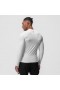Warpflexx™ Compression Mock Neck Long Sleeve White "space Bracket" | Men ASRV Long Sleeves