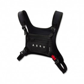 Cordura® Lightweight Chest Pack Black "grid" | Men ASRV Bags