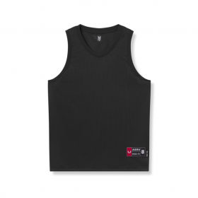 Ion-Mesh Basketball Jersey Black | Men ASRV Tanks
