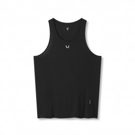 Laser-Vent™ Singlet Tank Black | Men ASRV Tanks