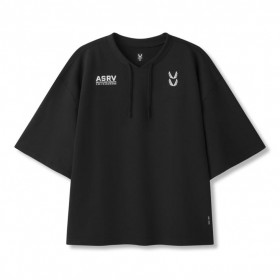 Micro-Terry Warm-Up Tee Black | Men ASRV Short Sleeves