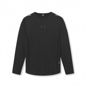 Nano-Mesh Training Long Sleeve Black "space Bracket" | Men ASRV Long Sleeves