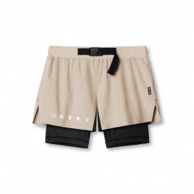 Ripstop 3" Belt Pack Short Beige/black | Men ASRV Shorts