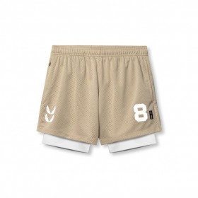 Silverplus™ Mesh 5" Liner Short Khaki/white | Men ASRV Shorts