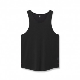 Supima® Vented Tank Black | Men ASRV Tanks