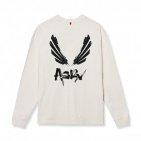Tech Essential™ Relaxed Long Sleeve Stone "brush Wings/asrv" | Men ASRV Long Sleeves