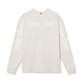 Tech Essential™ Relaxed Long Sleeve Stone/white "otwr" | Men ASRV Long Sleeves