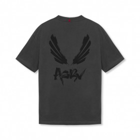 Tech Essential™ Relaxed Tee Space Grey/black "brush Wings/asrv" | Men ASRV Short Sleeves