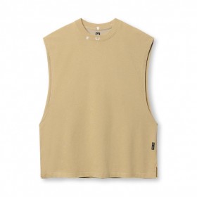 Tech Essential™ Rocker Cutoff Khaki | Men ASRV Tanks