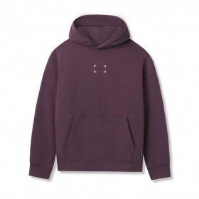 Tech-Terry™ Hoodie Deep Purple "space Bracket" | Men ASRV Hoodies & Sweatshirts