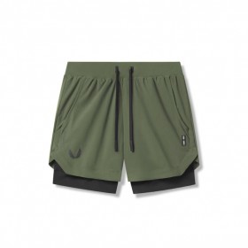 Tetra-Lite® 5" Liner Short Olive "wings"/black | Men ASRV Shorts