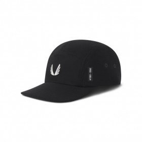 Tetra-Lite® 5-Panel Run Cap Black/white "wings" | Men ASRV Hats & Headwear