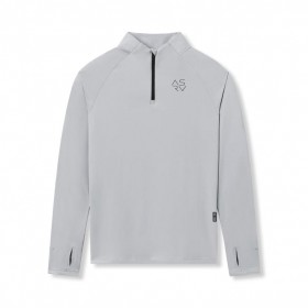 Thermal Training Quarter Zip Slate Grey "cyber" | Men ASRV Long Sleeves