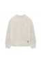 Moletom com capuz Tech Essential™ Distressed Crewneck Faded Stone | Masculino ASRV