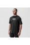  Aerosilver® Túlméretezett Póló Fekete "doboz Logóval" | Férfi ASRV Rövid Ujjú