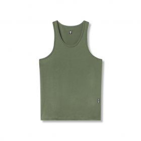Supima® Essential Slim Tank Olive | Férfi ASRV Tankok