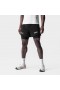  Aerotex™ 10 cm høy splittfôret shorts svart/hvit | Herre ASRV-shorts