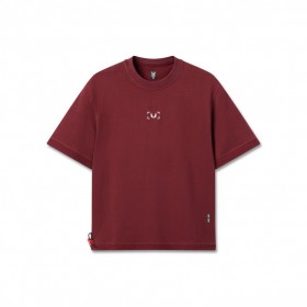 Tricou Herringbone Terry supradimensionat cu mânecă scurtă, purpuriu | Tricou ASRV pentru bărbați