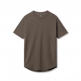  Tricou Supima® Established Tee Taupe închis | Tricou cu mânecă scurtă ASRV pentru bărbați