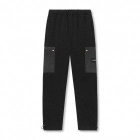 Pantaloni jogger cargo cu lambriuri Tech-Terry™, negri/vopsiți în valuri | Pantaloni jogger și pantaloni ASRV pentru bărbați