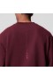  Fiskbensmönstrad Terry Crewneck Crimson | Herr ASRV Hoodies & Sweatshirts