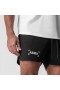 Tetra-Lite® 5" foderlösa shorts svarta "vita fästen" | Herr ASRV-shorts