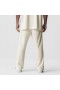 Waffle Knit Relaxed Sweatpants Cream | Herr ASRV Joggingbyxor & Byxor