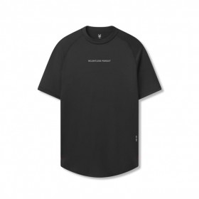  Aerosilver® Established T-shirt Svart "rp" | Herr ASRV Kortärmad