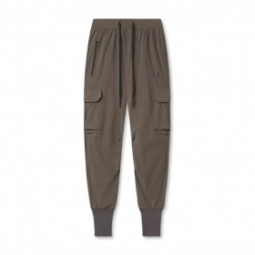  Tetra-Lite® Cargo High Rib Joggingbyxor Djupt Taupe | Herr ASRV Joggingbyxor & Byxor